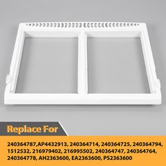 White Crisper Drawer Cover Frame Fit For Frigidaire Refrigerator 240364787 New