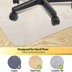 Chair Mat for Carpet 48” x 36” Thick Rectangle Computer Desk Office Chair Mat