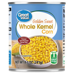 Great Value Golden Sweet Whole Kernel Corn, 8.5 oz (12-Pack)