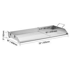 VEVOR Flat Top Griddle Gas Grill Solid Flat Top Grill Stove 32″ x 17″