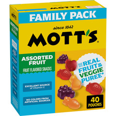 Mott’s Assorted Fruit Flavored Snacks, Valentine’s Day, Family Pack, 40 Count, 3