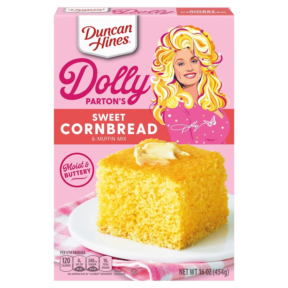 Duncan Hines Dolly Parton’s Sweet Cornbread & Muffin 16 Ounce (Pack of 1)