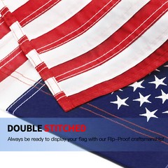 Anley American US Garden Flag USA Patriotic Yard Flags Embroidered 18×12.5 in