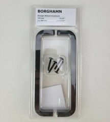 Ikea Borghamm Furniture Handle Steel 17 cm Black Set of 2 pcs New