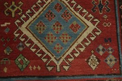 Pre-1900 3×8 Antique Oriental Runner Wool Runner Rug in Multicolor