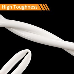 White Silicone Tube Flexible Tubing Hose Pipe Soft Rubber High Temp ID 2mm-38mm