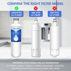 4 Pack Refresh Refrigerator Ice Water Filter For LG LT1000P ADQ747935 Brand New