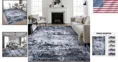 Elegant 5×7 Contemporary Rug – Machine Washable, Pet Friendly, Stain Resistant
