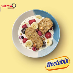 Weetabix Biscuits Whole Grain Cereal, Good Source of Fiber, Low in Fat, Heart He