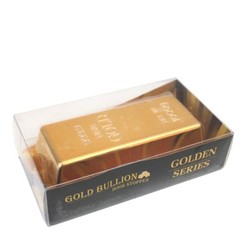 1kg Shiny Fake Gold Bar Bullion Brick Door Stop/Paperweight CAS
