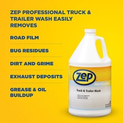 Zep Truck and Trailer Wash – 1 Gallon (Case of 4) 1041477 – Removes Exhaust