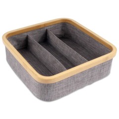 BambooMN Dresser Drawer Organizer, Bamboo