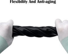 Food Grade Silicone Tubing – High Temp, Flexible, 5 Ft Black for Home Brewing…