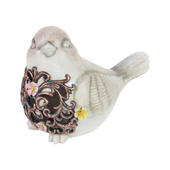 7.68-in H x 10.24-in W Gray Animal Garden Statue