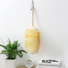 50CM Household Wool Lambswool Feather Brush Duster Dust Cleaning Wood Handle