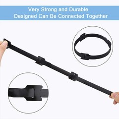 Nettbe 60 PCS 6 Inches Reusable Cable Ties, Adjustable 6inches-60PCS, Black