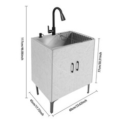 Multi-Function Modern Sink Cabinet Set For Home Kitchen Commercial Restaurant