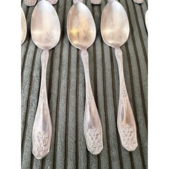 Rogers Nickel Silver Flatware Set 19 Piece – Spoons Forks Butter Knife