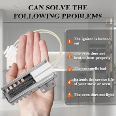 For Samsung DG94-00520A Premier Range Oven Stove Igniter Replacement