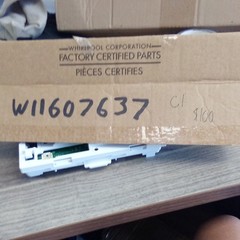 Whirlpool Washer Main Control Board Module W11607637 White Plastic 1pc