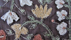 POTTERY BARN ZEA EMBROIDERED LUMBAR PILLOW COVER 16 X 26″ ~ BROWN