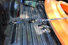 6′ Camo Ratchet Strap 400lb Load with Vinyl-Coated Hooks