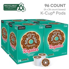 The Original Donut Shop Regular K-Cups Medium Roast Coffee Pods – 96 Count