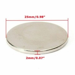 Lot Super Strong Round Disc N35 Magnets Rare Earth Neodymium 25mm x 2mm