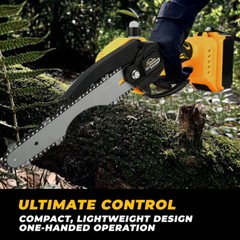 8 inch Electric Mini chainsaw Cordless Handheld Chain Saw 2 Chains for Dewalt