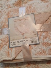 Room To Room Quilt Throw Floral Pink 50″×60″ Any Room