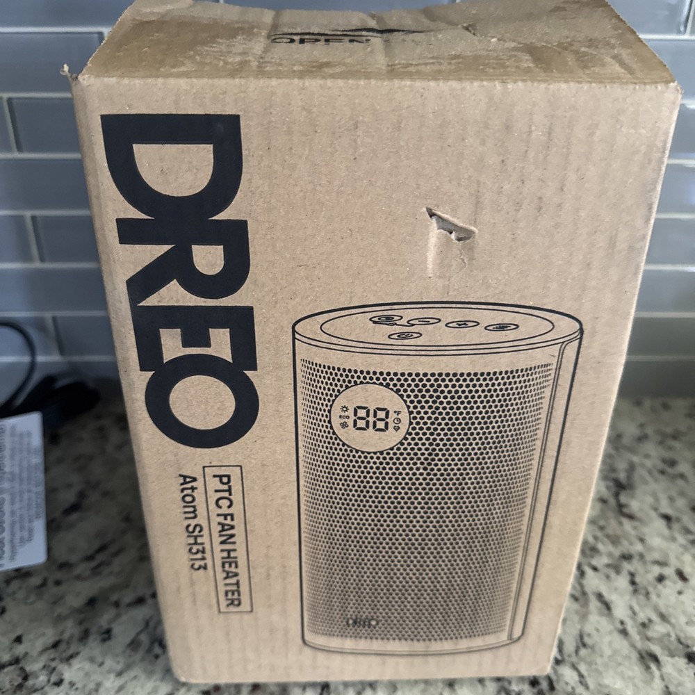 Dreo Portable Fan Heater Electric Heaters for Indoor Use Atom sh313 Open Box
