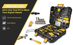 168-IN-1 Auto Repair Tool Socket Wrench Set with Storage Case General Mixed Tool