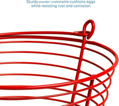 7.88 Inch Red Egg Basket 468