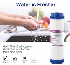 1-25 Pack 10″ x 2.5″ GAC Granular Activated Carbon Water Filter RO Replacement