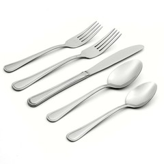 Flatware Set 50 Piece Oneida Tress Everyday Metallic Silver 5.40 LB