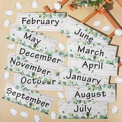 48 Pieces Holiday Monthly Headliners Set 12 Months of The Year
