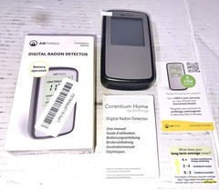 Airthings Corentium Home Radon Detector 223 Portable (3) AAA Battery Operated