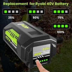 For RYOBI 40V 8 Ah Lithium-Ion High Capacity Battery OP40404 OP4050A OP4015 Lots