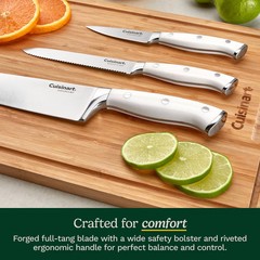 Cuisinart Classic White Triple Rivet 6pc Chef Set with Blade Guards