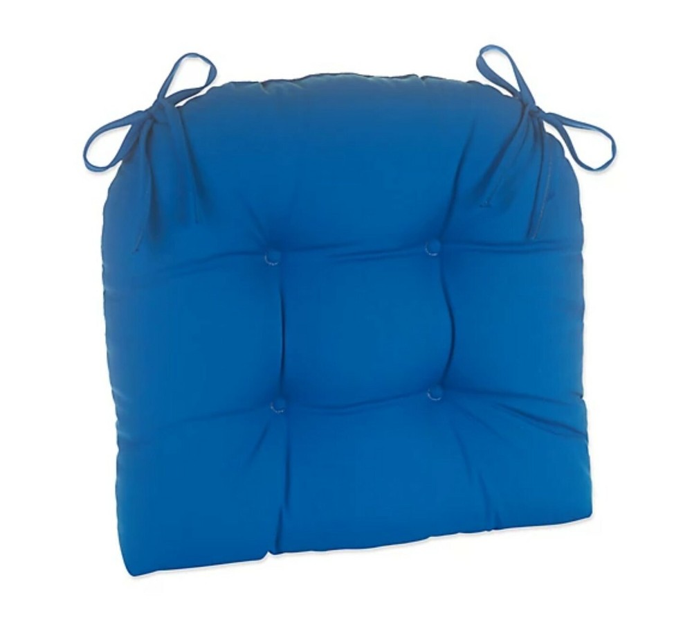 Klear Vu Easy Care Outdoor XL Chair Cushion in Marine Blue