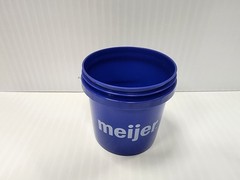 Meijer Blue Mini Bucket 4″ Tall HTF Fast Shipping