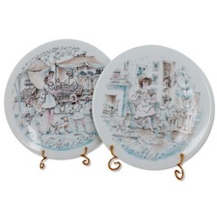 Haviland Limoges 2pc Mother’s Day Plates To Home 1978 to Market 1976