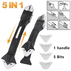 5 in 1 Caulking Tool Set Sealant Remover Grout Scraper Silicone Finishing Kit