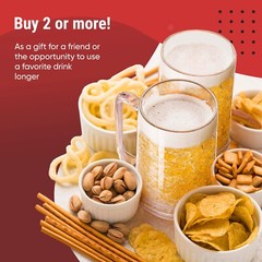 Beer Mugs For Freezer, Beer Mug, Double Walled Freezer Mugs With Gel, Set Of 2