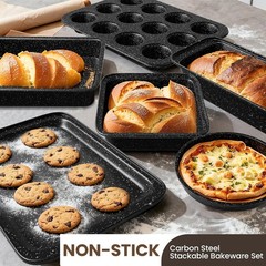 Non Stick Pots and Pans Set Kitchen Cookware Bakeware Induction 31 Pcs