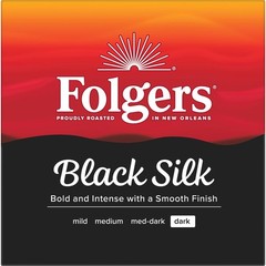 Folgers Black Silk Dark Roast K-Cup Coffee Pods 60 Count Keurig 6 Pack -Free P&P