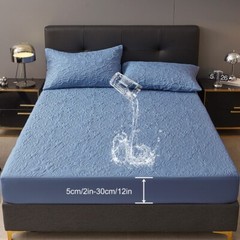 Quilted Fitted Mattress Cover Elastic Fitted Mattress Protector with Deep Pocket