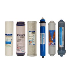 Full 6 stage Reverse Osmosis Replacement Filter set with 50/75/150 GPD membrane