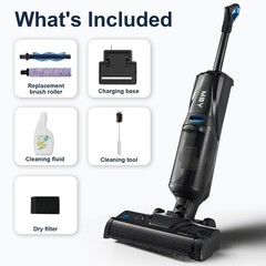 MBY F203C-DH Cordless Wet Dry Vacuum Cleaner, 15000Pa, Self-Cleaning Mop