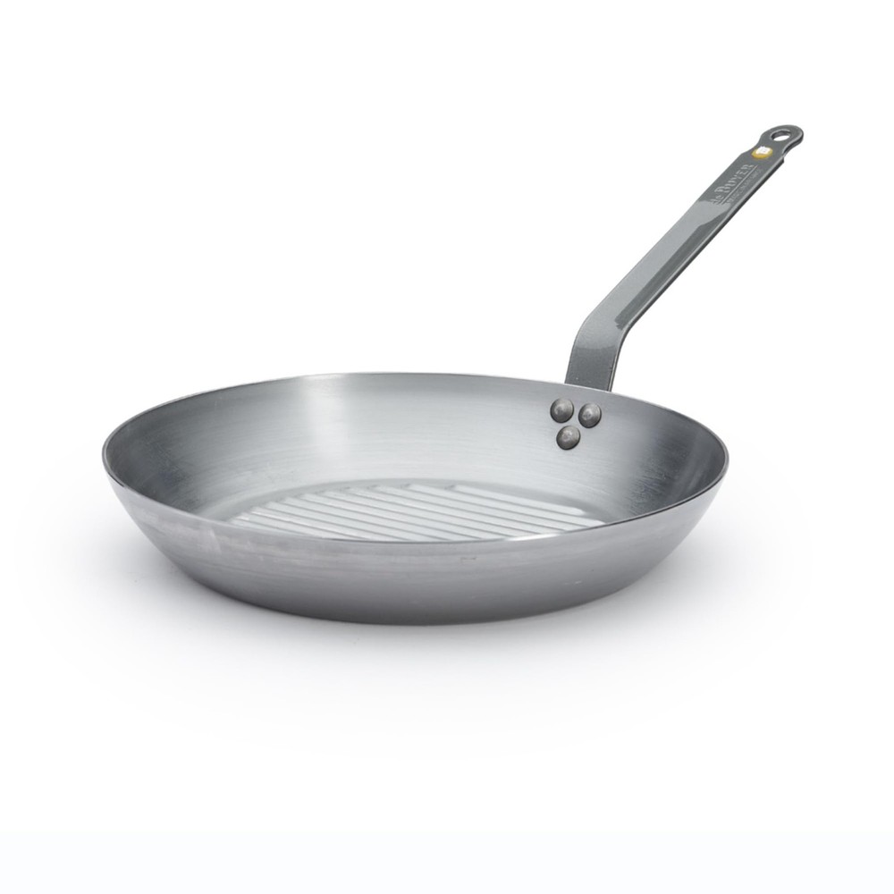 MINERAL B Carbon Steel Grill Pan – 10.25” Diameter – Ideal for Grilling & Bro…